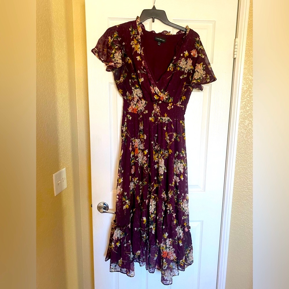 Lane Bryant Floral V-Neck Maxi Dress